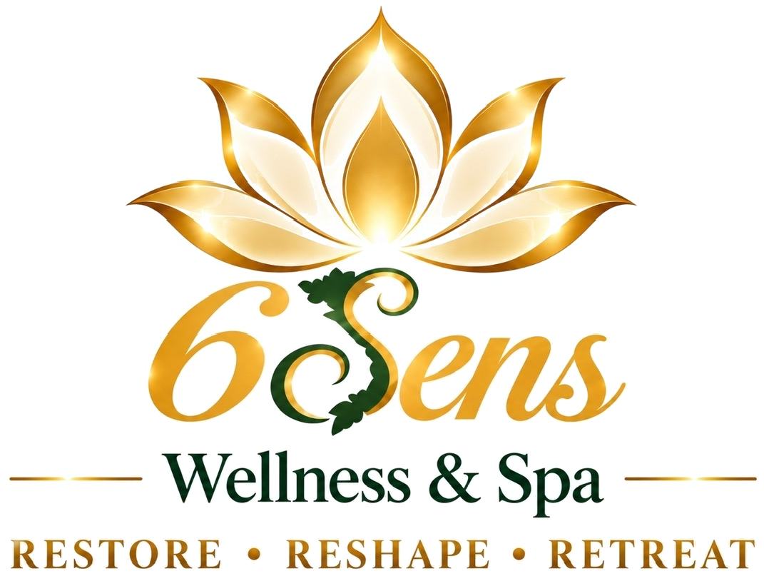 6 Sens Wellness & Spa — gold lotus emblem