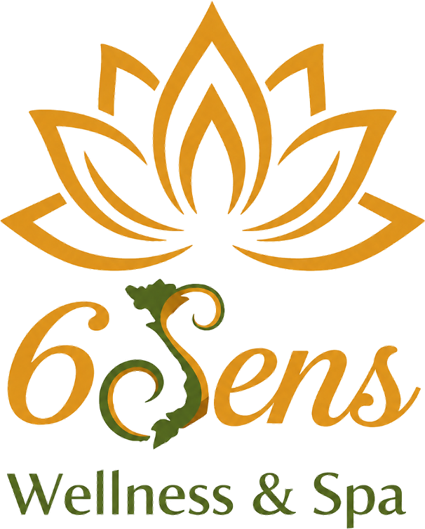 6 Sens Wellness & Spa — gold lotus emblem
